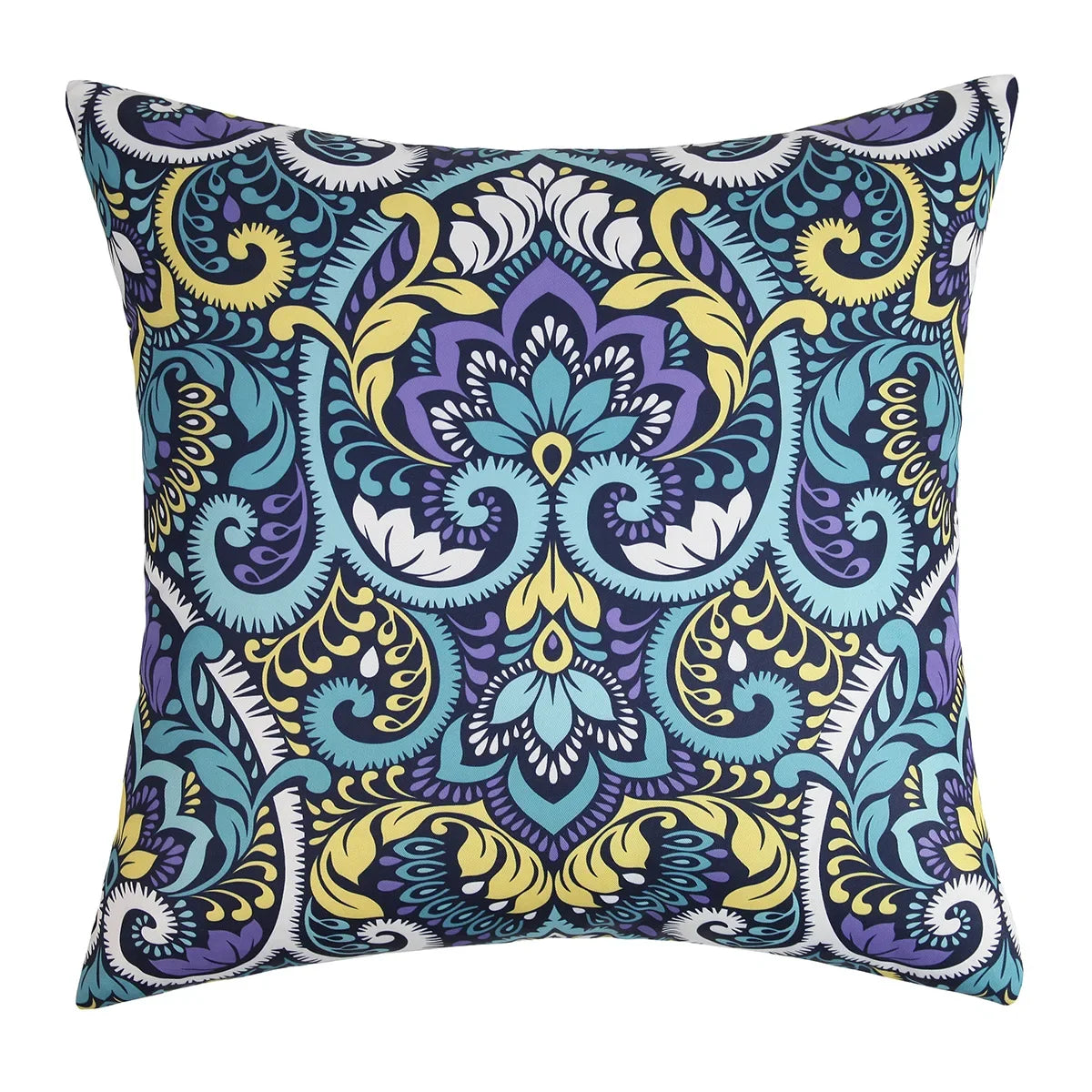 Deco Soft-Touch Geometric Cushion Cover - 45 x 45cm Cover Only / Aurelle Ciel