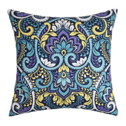 Deco Soft-Touch Geometric Cushion Cover - 45 x 45cm Cover Only / Aurelle Ciel