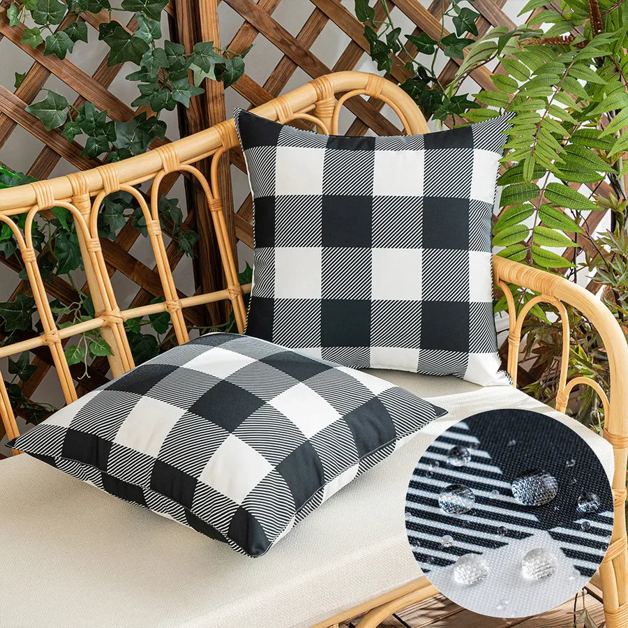Deco Soft-Touch Geometric Cushion Cover - 45 x 45cm Cover Only / Mayfair Westbourne