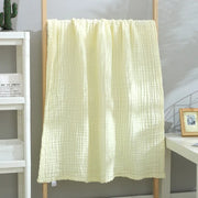 Dovetail Cotton Throw - 130 x 150cm / Light Yellow