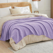 Dovetail Cotton Throw - 130 x 150cm / Purple