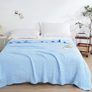 Dovetail Cotton Throw - 130 x 150cm / Transparent