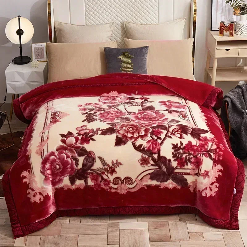 Eider Plush Fleece Knit Blanket - 150 x 200cm / Brown