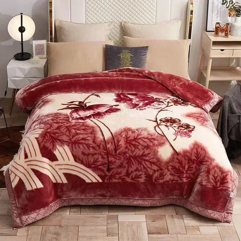 Eider Plush Fleece Knit Blanket - 150 x 200cm / Chocolate