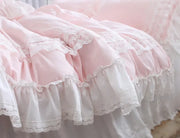 Eloise 600TC Cotton Embroidered Duvet Cover Set - UK Double / White