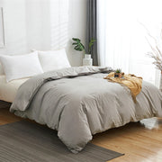 Finch 500TC Cotton Duvet Cover Set - UK Double / Light Grey