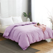 Finch 500TC Cotton Duvet Cover Set - UK Double / Light Purple
