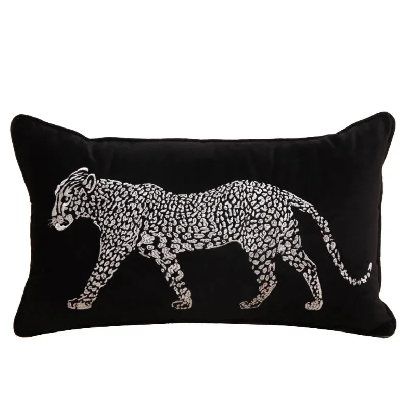 Florence Chenille Embroidered Cushion Cover - Pink