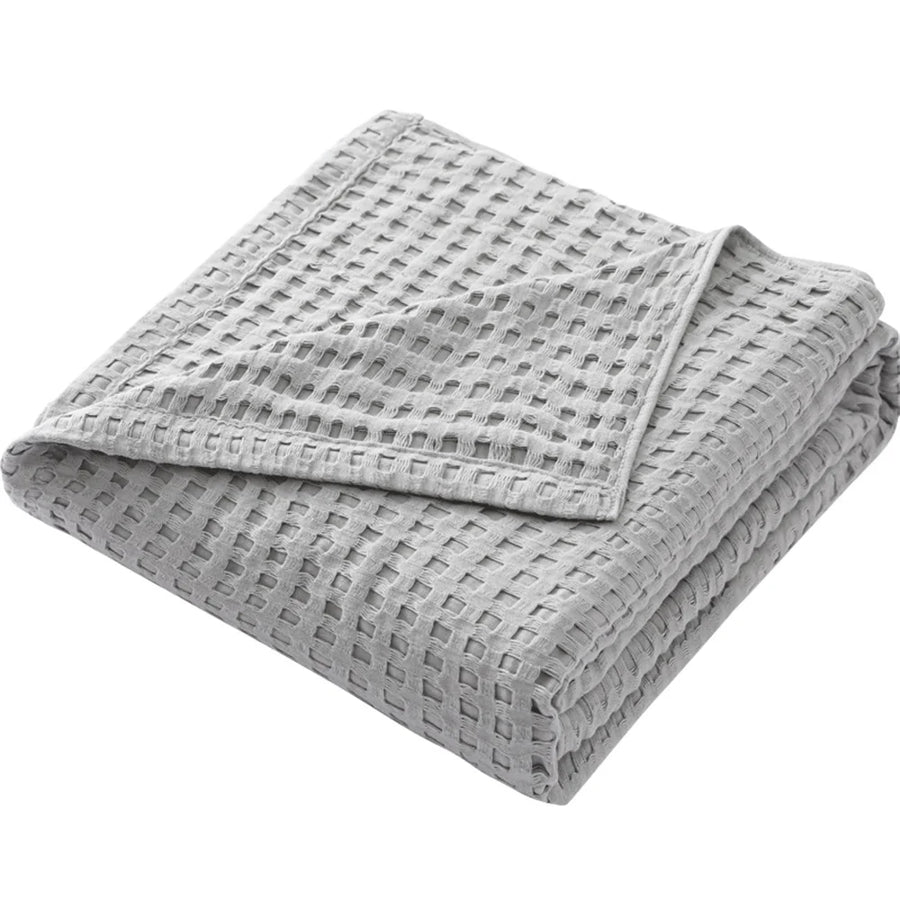 Hearth Cotton Waffle Throw - 100 x 150cm / Pink