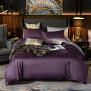 Henley 400TC Egyptian Cotton Duvet Cover Set - UK Double / Bellora / Flat Bed Sheet 3