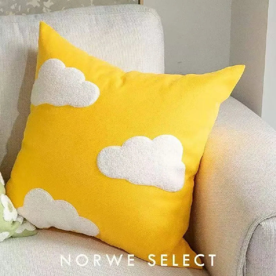 Holm Plush Tufted Cushion Cover - 45 x 45cm Cover Only / Red