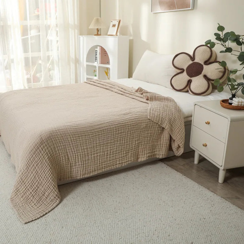 Hush Cotton Throw - 130 x 150cm / Beige