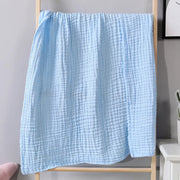 Hush Cotton Throw - 130 x 150cm / Sky Blue