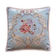 Juniper Chenille Botanical Cushion Cover - 48 x 48cm Cover Only / Bexley Auburn