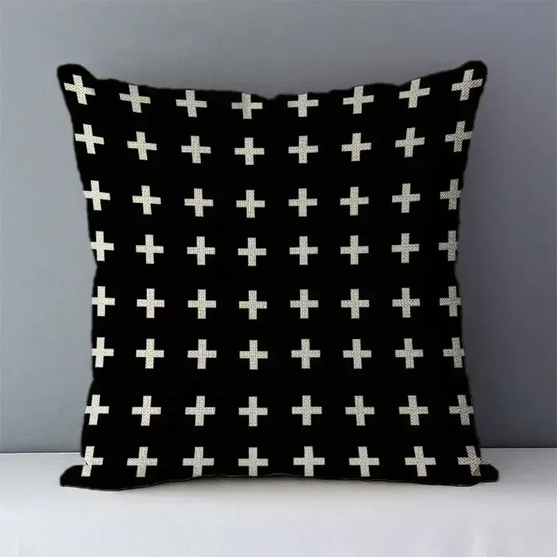 Kensington Soft-Touch Geometric Cushion Cover - 30 x 50cm Cover Only / Portofino Auburn