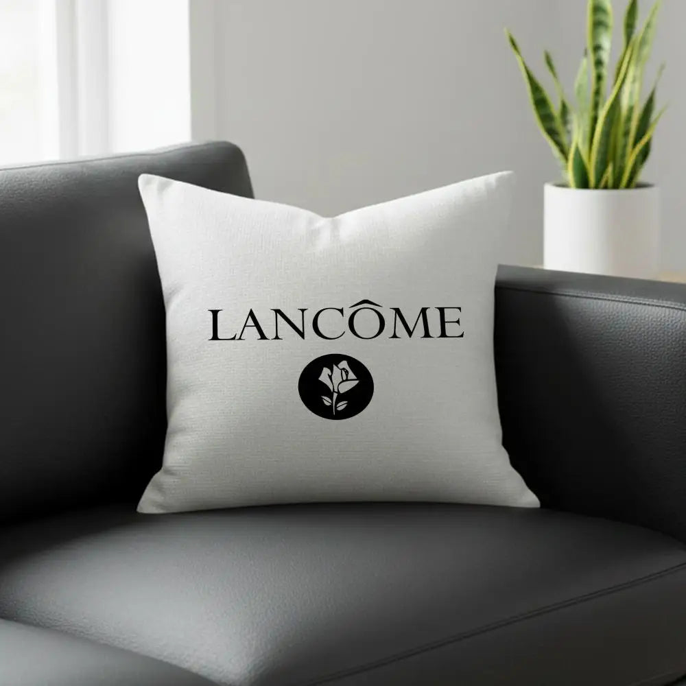 L-Lancome Cushion Cover - 40 x 40cm Cover Only / Black