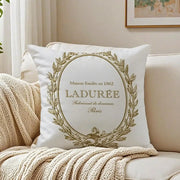 Laduree Art Cushion Cover - 40 x 40cm Cover Only / Black