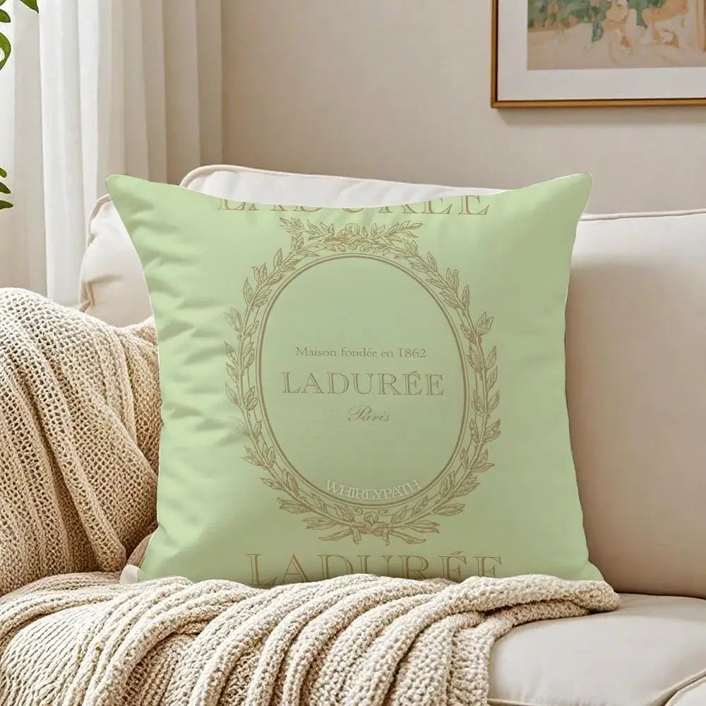 Laduree Art Cushion Cover - 40 x 40cm Cover Only / Ivory