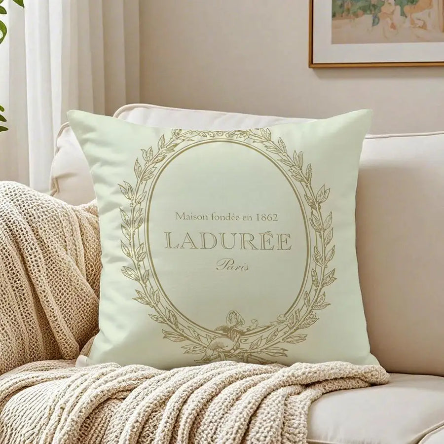 Laduree Art Cushion Cover - 40 x 40cm Cover Only / Purple