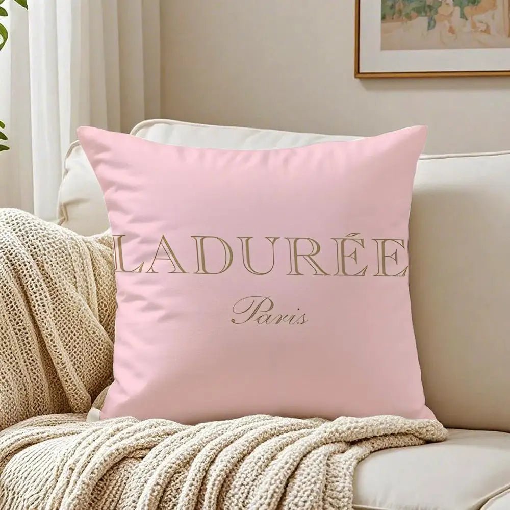 Laduree Art Cushion Cover - 40 x 40cm Cover Only / White