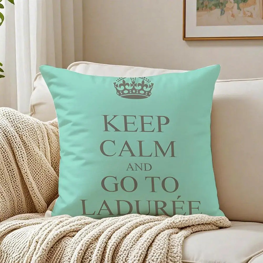 Laduree Art Cushion Cover - 40 x 40cm Cover Only / Yellow
