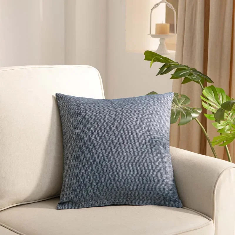 Lark Soft-Touch Cushion Cover - 40 x 40cm Cover Only / Navy