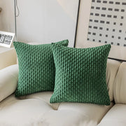 Lucca Soft-Touch Cushion Cover - 40 x 40cm Cover Only / Light Green