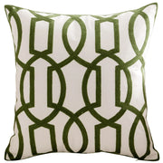 Lucerne Embroidered Chenille Cushion Cover - 45 x 45cm Cover Only / Arcade Cavendish