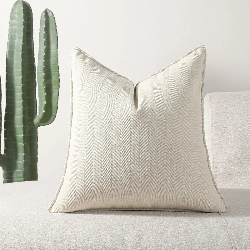 Magnolia Chenille Jacquard Cushion Cover - 30 x 50cm / Primrose Aster