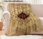 Marauder’s Map Throw - 130 x 150cm / Black