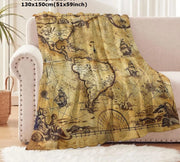 Marauder’s Map Throw - 130 x 150cm / Yellow