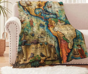 Marauders Map Decorative Throw - 130 x 150cm / Bellora