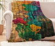 Marauders Map Decorative Throw - 130 x 150cm / Wisteria