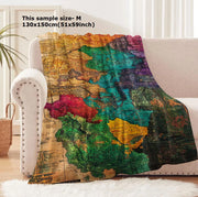 Marauders Map Throw - 130 x 150cm / Red