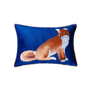 Marceau Velvet Embroidered Cushion Cover - 35 x 50cm Cover Only / Black