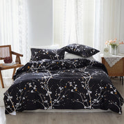 Marigold Microfibre Botanical Duvet Cover Set - UK Single / Monolith Luxe
