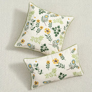Meadow Chenille Botanical Cushion Cover - 30 x 50cm Cover Only / Regatta Somerset