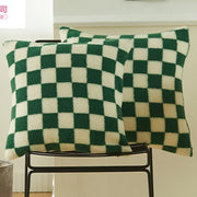 Meribel Faux Fur Check Cushion Cover - 30 x 50cm Cover Only / Huxley Belle