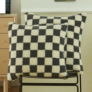 Meribel Faux Fur Check Cushion Cover - 30 x 50cm Cover Only / Ravenna Vale