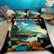 Minecraft Duvet Cover Set - UK Single / Bellora Loom