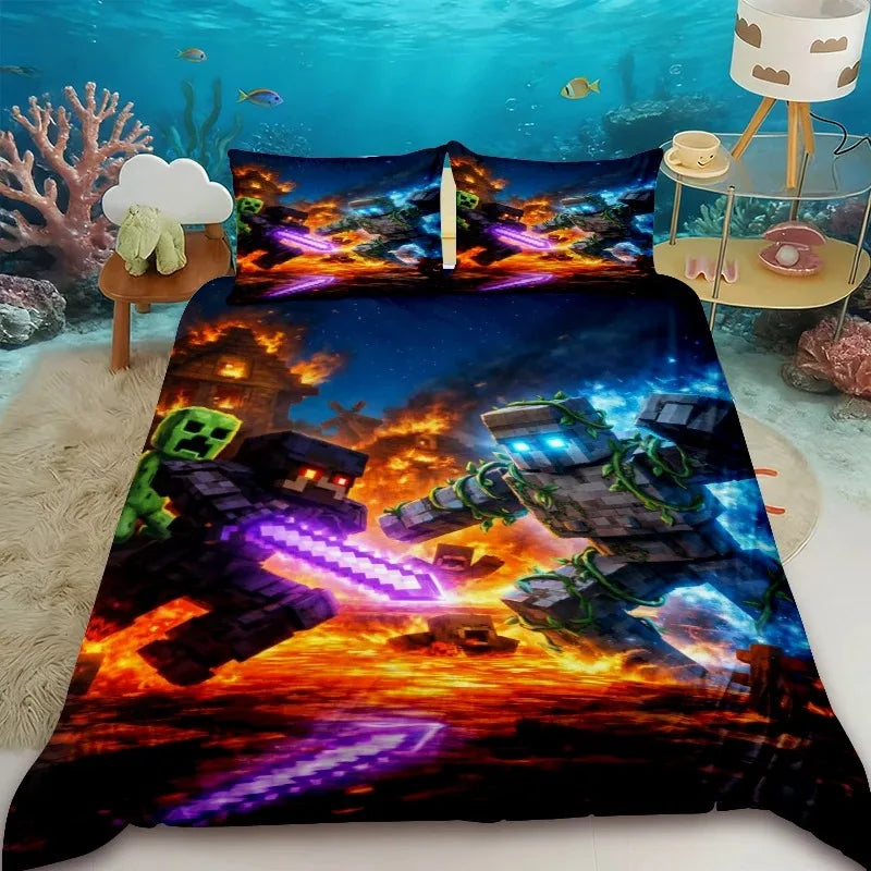 Minecraft Duvet Cover Set - UK Single / Petalia Westbourne