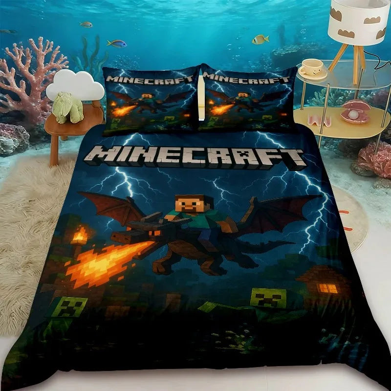 Minecraft Duvet Cover Set - UK Single / Verlain Vale
