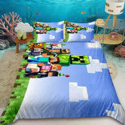 Minecraft Themed Duvet Cover Set - UK Single / Harlow