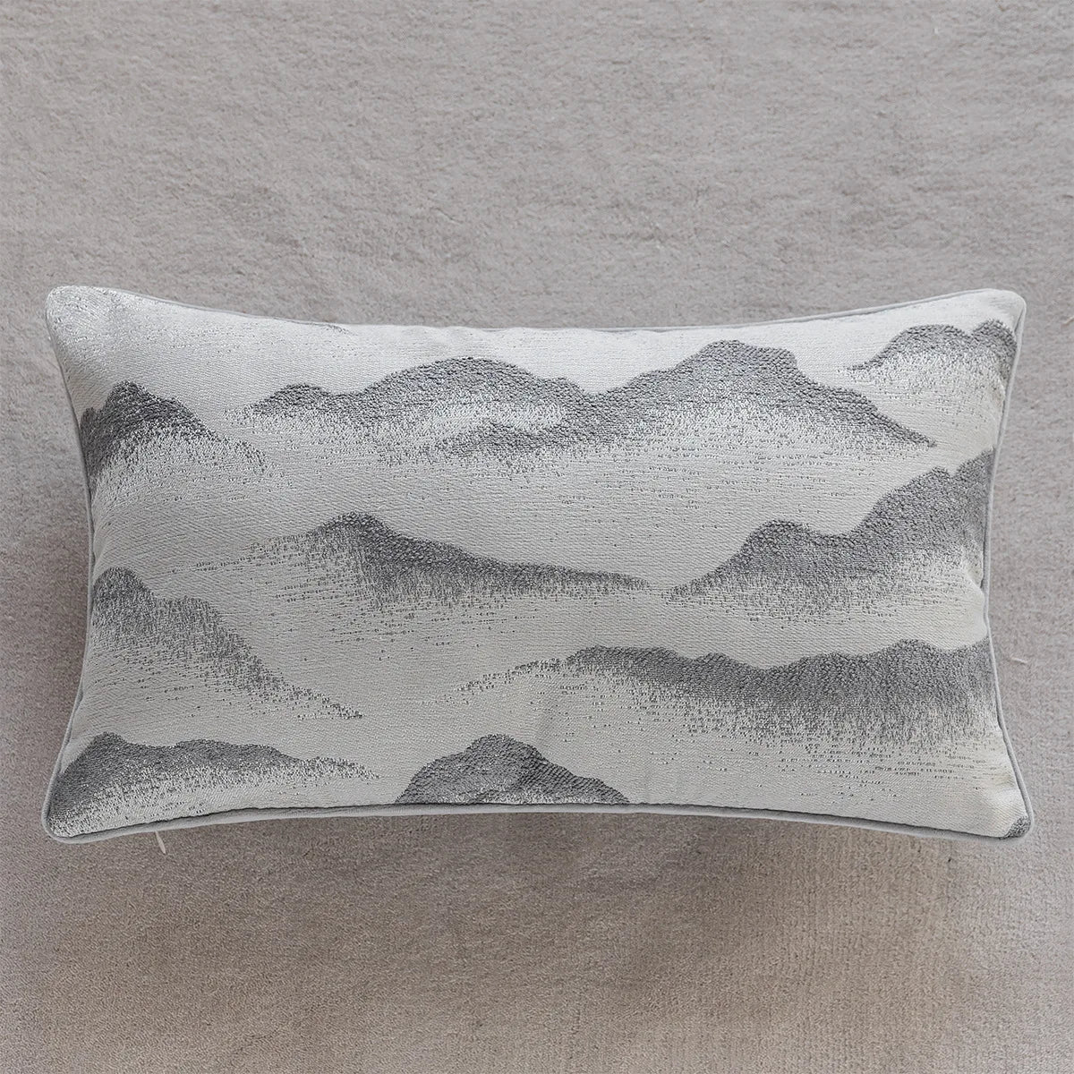 Monza Chenille Jacquard Cushion Cover - 30 x 50cm Cover Only / Bellora Auburn
