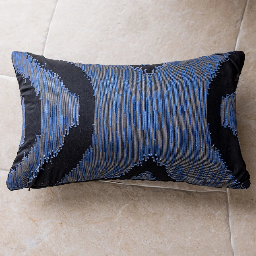 Monza Chenille Jacquard Cushion Cover - 30 x 50cm Cover Only / Claridge Auburn