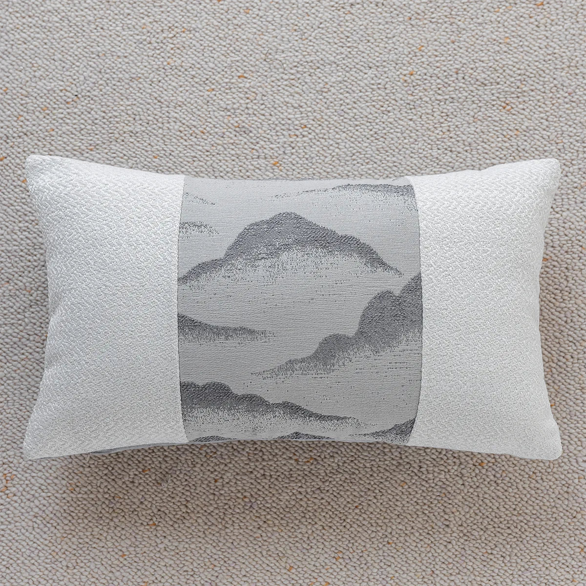 Monza Chenille Jacquard Cushion Cover - 30 x 50cm Cover Only / Henley Luxe
