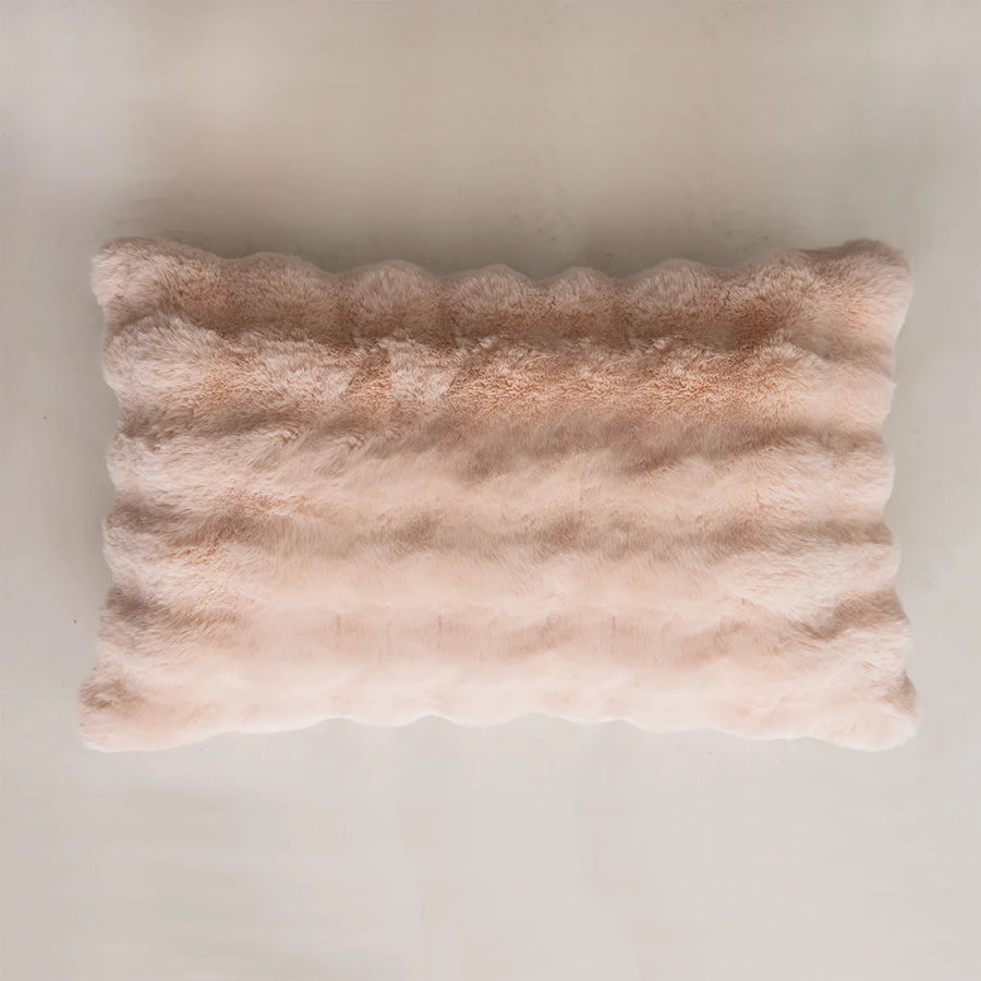 Monza Chenille Jacquard Cushion Cover - 30 x 50cm Cover Only / Magnolia Auburn