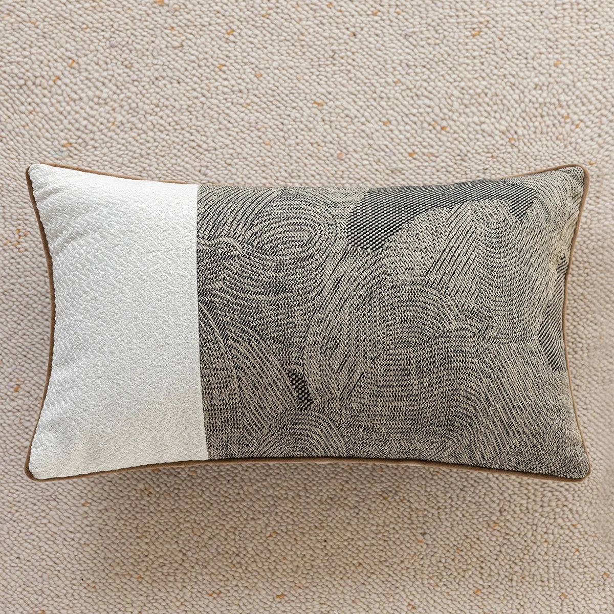 Monza Chenille Jacquard Cushion Cover - 30 x 50cm Cover Only / Monolith Pavilion