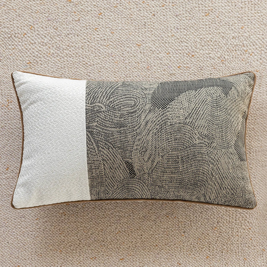 Monza Chenille Jacquard Cushion Cover - 30 x 50cm Cover Only / Monolith Pavilion