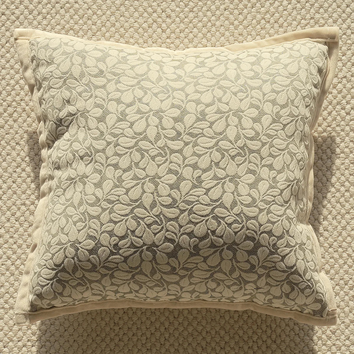 Monza Chenille Jacquard Cushion Cover - 45 x 45cm Cover Only / Aurelle Luxe